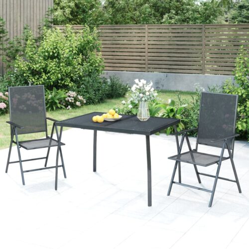 Garden Table Anthracite 110x80x72cm Steel Mesh - Image 8