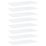 Bookshelf Boards 8pcs White 60x30x1.5cm Engineered Wood