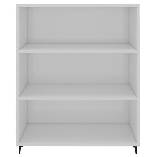 Sideboard High Gloss White 69.5x32.5x90cm Engineered Wood - Image 3
