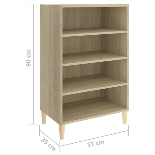 Sideboard Sonoma Oak 57x35x90cm Engineered Wood - Image 6