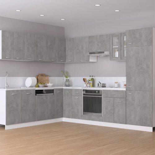 Hanging Corner Cabinet Concrete Grey 57x57x60cm Engineered Wood - Image 3