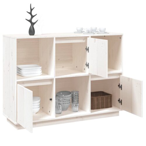 Pine Wood Sideboard Buffet Cabinet Storage Drawers Kitchen Pantry Cupboard Shelf - Image 5