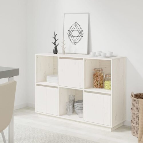 Pine Wood Sideboard Buffet Cabinet Storage Drawers Kitchen Pantry Cupboard Shelf - Image 12