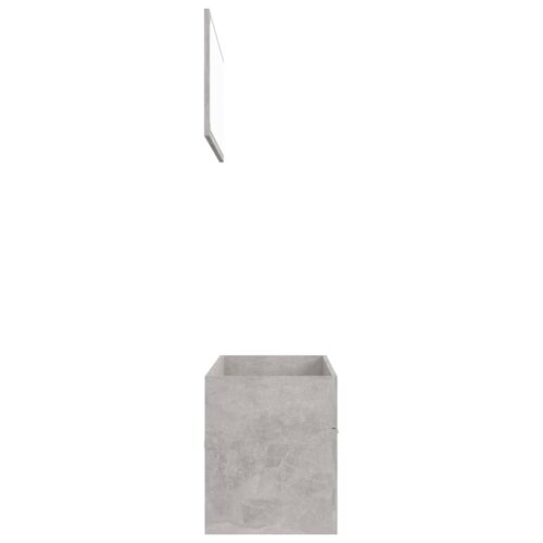2-Piece Bathroom Furniture Set Concrete Grey Engineered Wood - Image 7