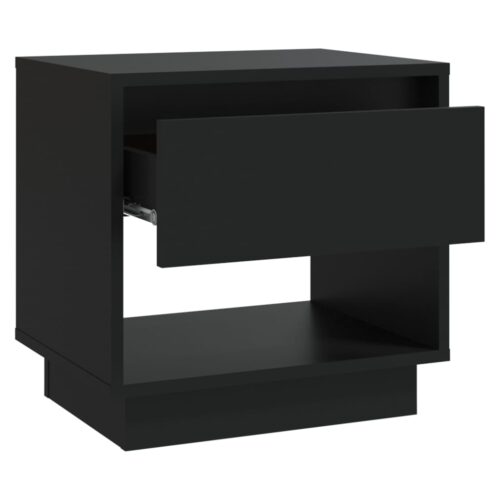 Bedside Cabinets 2pcs Black 45x34x44cm Engineered Wood - Image 7