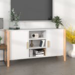 Sideboard White 107x38x60cm Engineered Wood