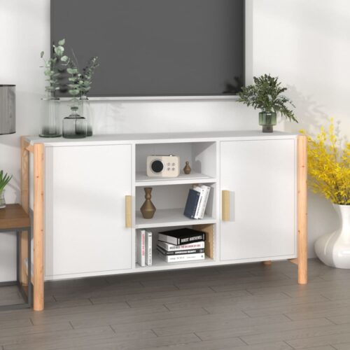 Sideboard White 107x38x60cm Engineered Wood
