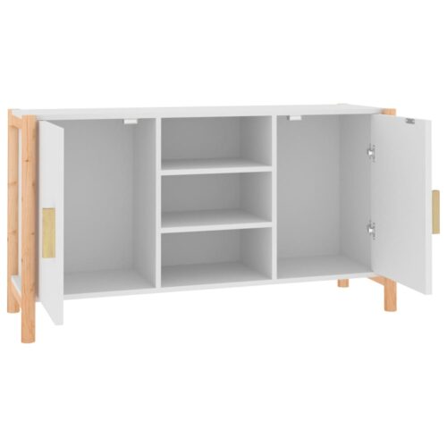 Sideboard White 107x38x60cm Engineered Wood - Image 6
