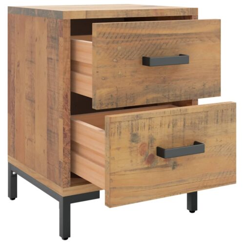 Bedside Cabinets 2pcs 36x30x45cm Solid Wood Pine - Image 4