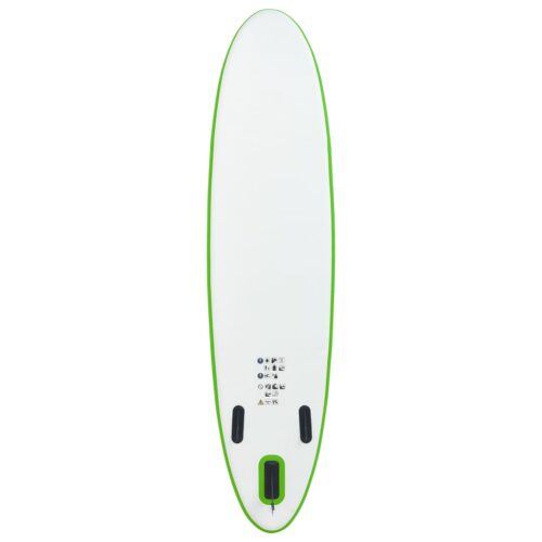 Stand Up Paddle Board Set SUP Surfboard Inflatable Kayak Surf Water Green White - Image 3