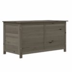 Outdoor Cushion Box Anthracite 100x50x56cm Solid Wood Fir