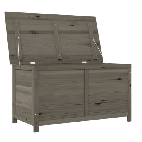 Outdoor Cushion Box Anthracite 100x50x56cm Solid Wood Fir - Image 5