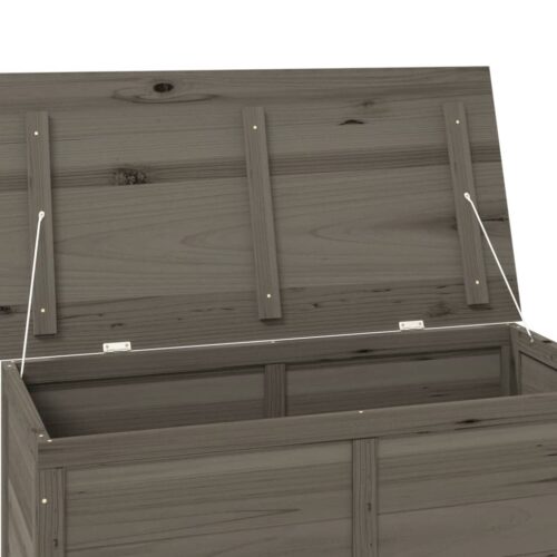 Outdoor Cushion Box Anthracite 100x50x56cm Solid Wood Fir - Image 6