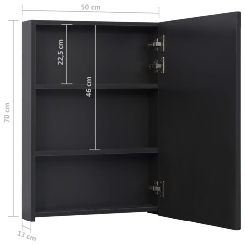 LED Bathroom Mirror Cabinet 50x13x70cm - Image 9