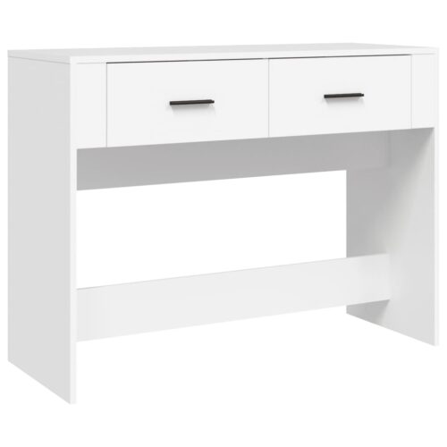 Wooden Console Table Hallway Entry Dressing Display Shelf Desk Drawers White