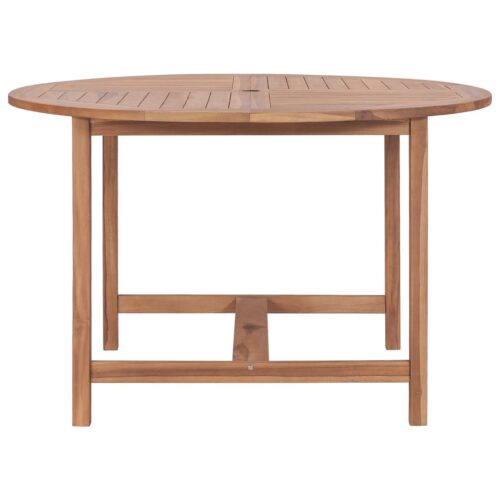 Garden Dining Table 110x75cm Solid Wood Teak - Image 3