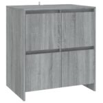 Wooden Sideboard Grey Kitchen Living Room Buffet Storage Cupboard Rack Cabinet