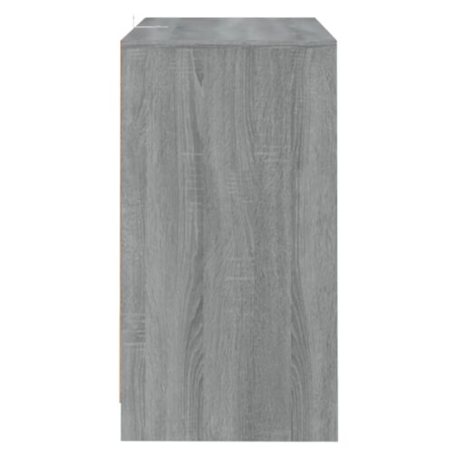 Wooden Sideboard Grey Kitchen Living Room Buffet Storage Cupboard Rack Cabinet - Image 4