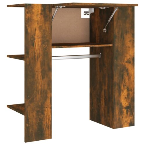 Hallway Cabinet Smoked Oak 97.5x37x99cm Engineered Wood - Image 2