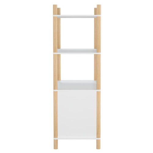 Highboard White 80x40x121cm Engineered Wood - Image 4