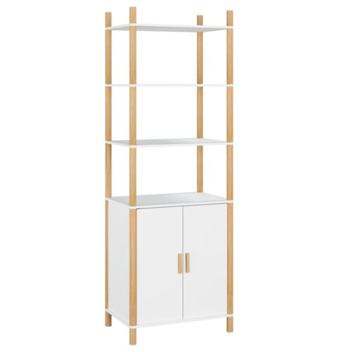 Highboard White 60x40x173cm Engineered Wood - Image 2