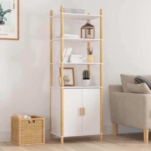 Highboard White 60x40x173cm Engineered Wood - Image 8