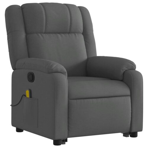Stand up Massage Recliner Chair Dark Grey Fabric - Image 3