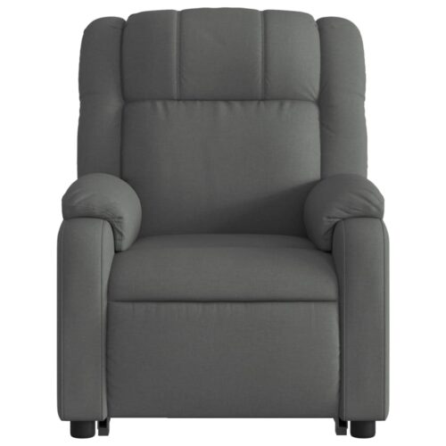Stand up Massage Recliner Chair Dark Grey Fabric - Image 8