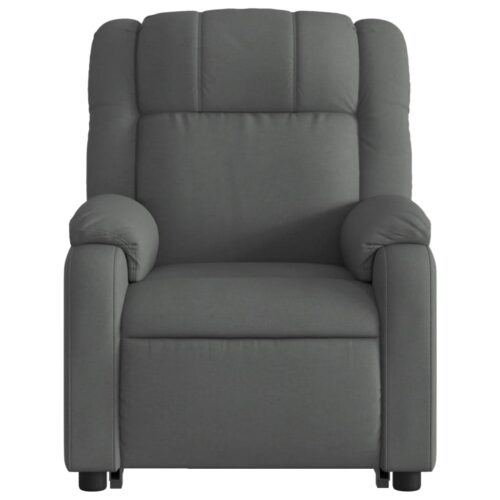 Electric Stand up Massage Recliner Chair Dark Grey Fabric - Image 8
