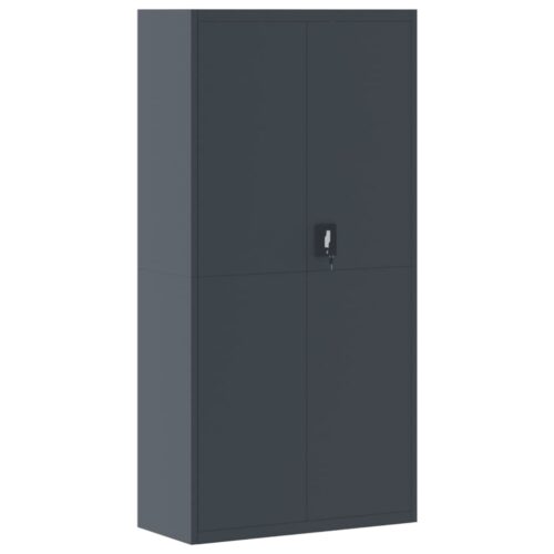 File Cabinet Anthracite 90x40x180cm Steel - Image 2