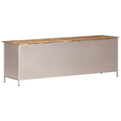 TV Cabinet 120x30x40cm Rough Mango Wood - Image 4