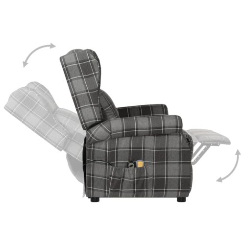 Stand up Massage Chair Grey Fabric - Image 4