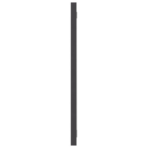 Bathroom Mirror Grey 80x1.5x37cm Engineered Wood - Image 4