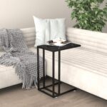 Tempered Glass Marble Side Coffee Table Sofa Lounge Storage Laptop Bedside Desk
