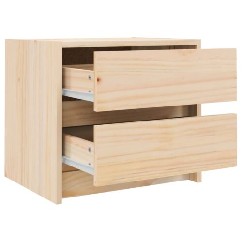Solid Pine Wood Bedside Table Drawer Storage Side Cabinet Bedroom Nightstand - Image 6