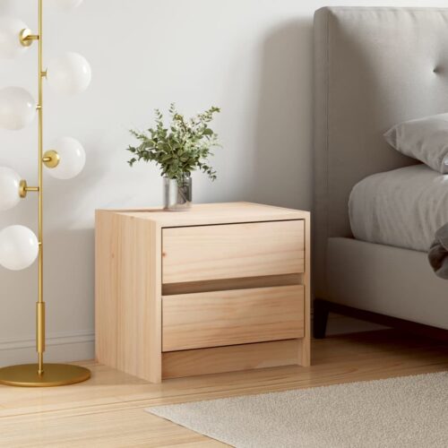 Solid Pine Wood Bedside Table Drawer Storage Side Cabinet Bedroom Nightstand - Image 11