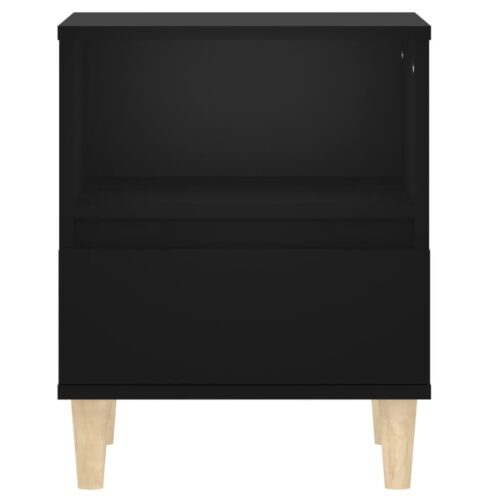 Bedside Cabinet Black 40x35x50cm - Image 6