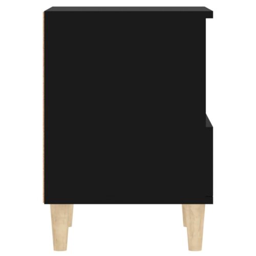 Bedside Cabinet Black 40x35x50cm - Image 8