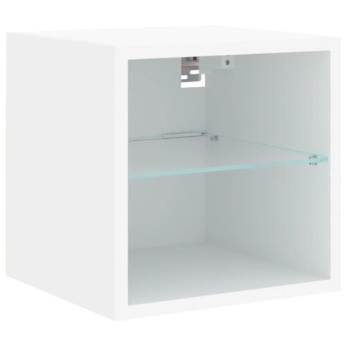 TV Wall Cabinets with LED Lights 2pcs White 30x28.5x30cm - Image 8