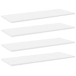 Bookshelf Boards 4pcs White 80x30x1.5cm Engineered Wood