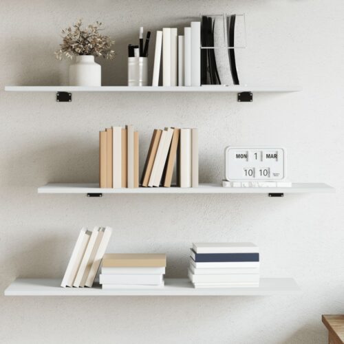 Bookshelf Boards 4pcs White 80x30x1.5cm Engineered Wood - Image 9