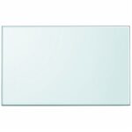Table Top Tempered Glass Rectangular 1000x620mm DIY Desk Panel Board