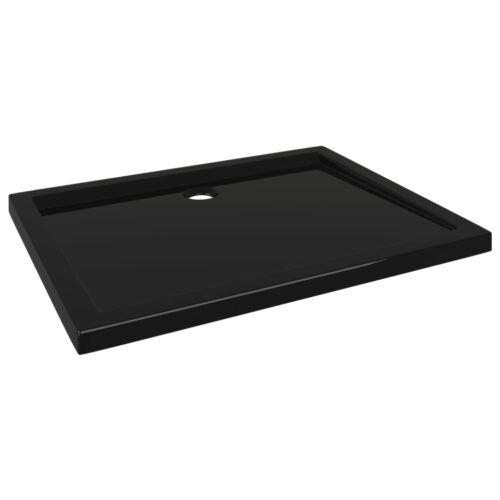 Rectangular ABS Shower Base Tray Bathroom Floor Trays Black 80x100cm - Image 2