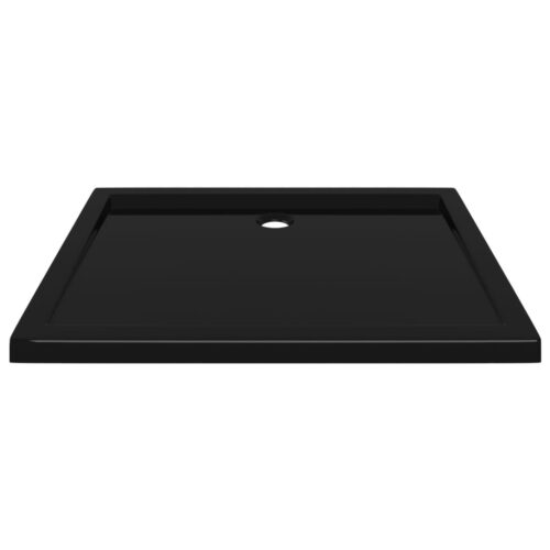 Rectangular ABS Shower Base Tray Bathroom Floor Trays Black 80x100cm - Image 3