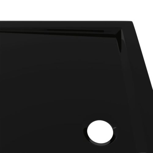 Rectangular ABS Shower Base Tray Bathroom Floor Trays Black 80x100cm - Image 6