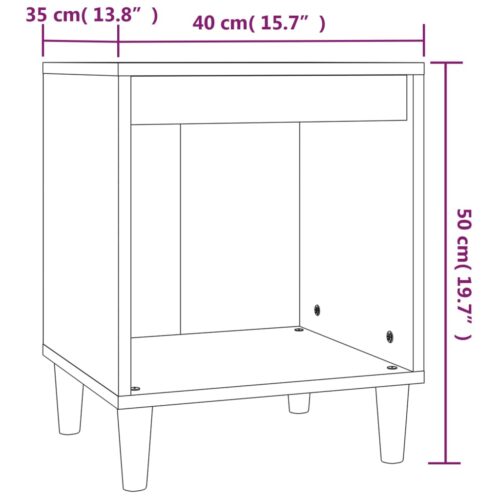 Bedside Cabinets 2pcs Concrete Grey 40x35x50cm - Image 9