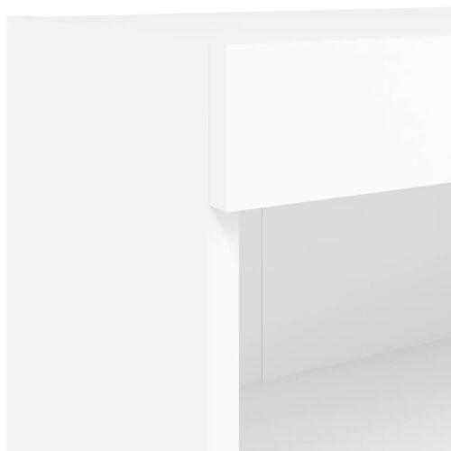 2pcs RGB LED Lights Wall TV Cabinet Entertainment Unit Table Stand Storage Shelf - Image 11
