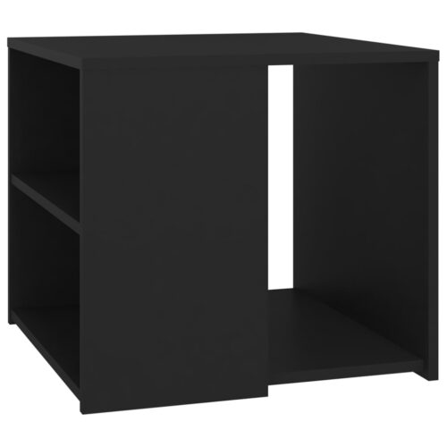 Side Table Black 50x50x45cm Engineered Wood - Image 2