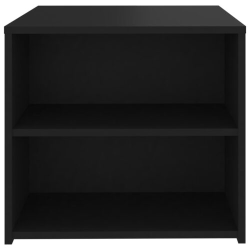 Side Table Black 50x50x45cm Engineered Wood - Image 5