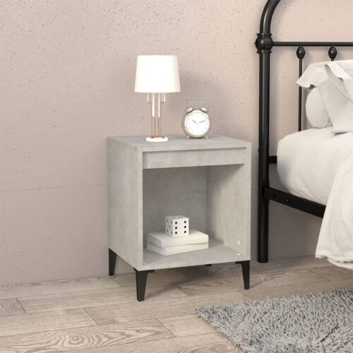 Bedside Cabinets 2pcs Concrete Grey 40x35x50cm - Image 3